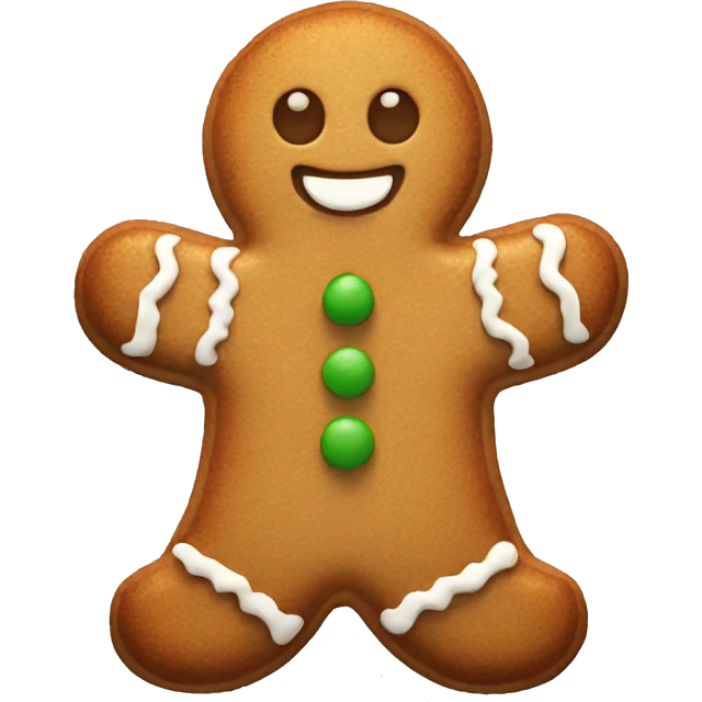 Gingerbread cookie emoji