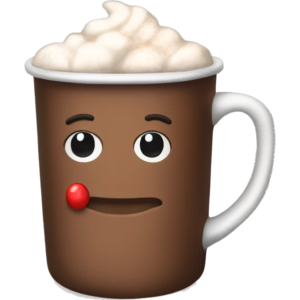 Christmas hot cocoa emoji