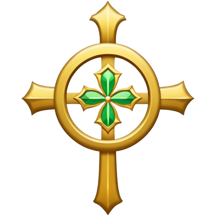 Priest's emblem with a touch of green emoji