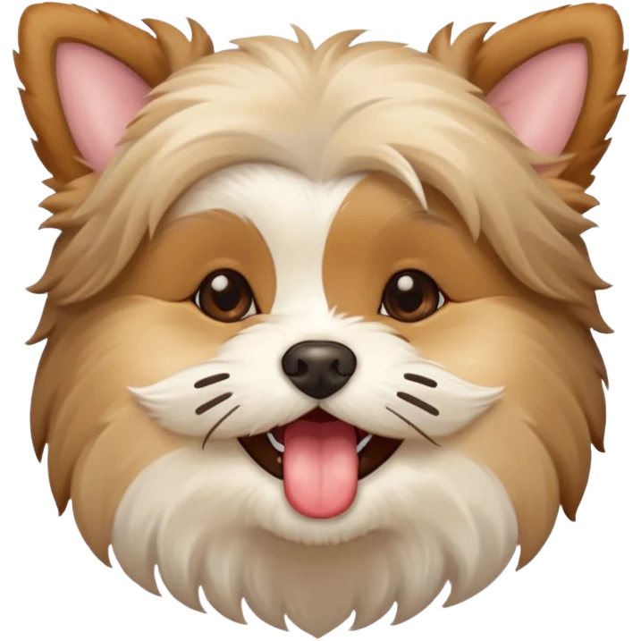 Morkie licking my face  emoji