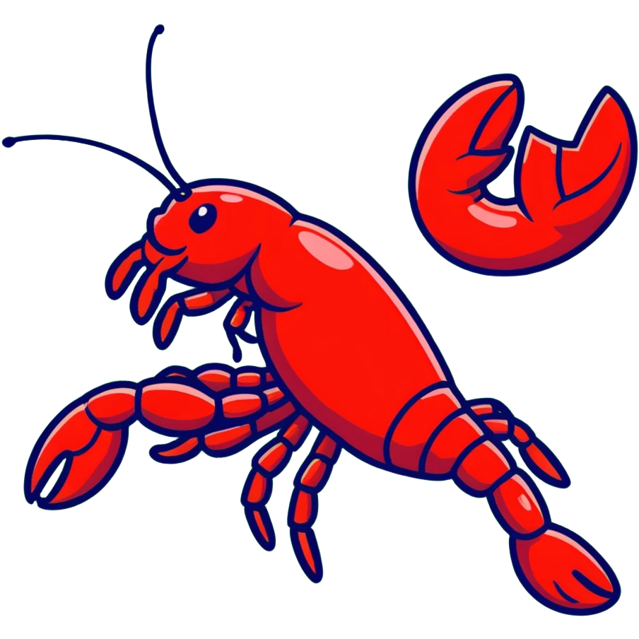 Red crawfish in a spicy boil emoji