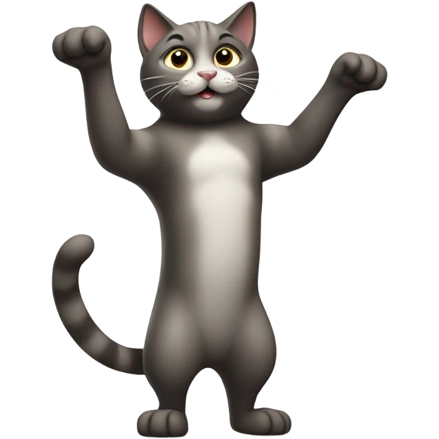 cat holding up finger emoji