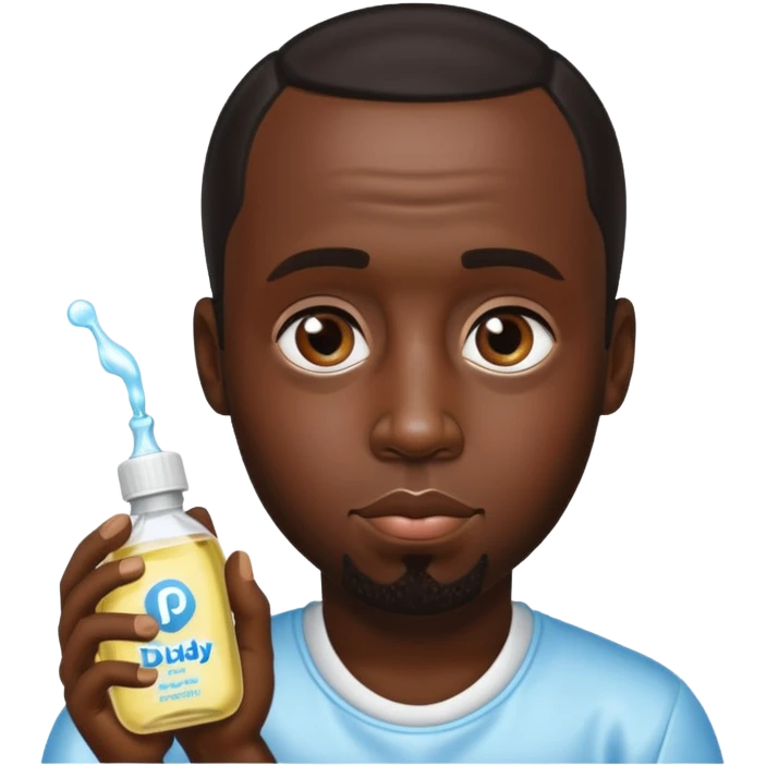 P. Diddy with baby oil emoji