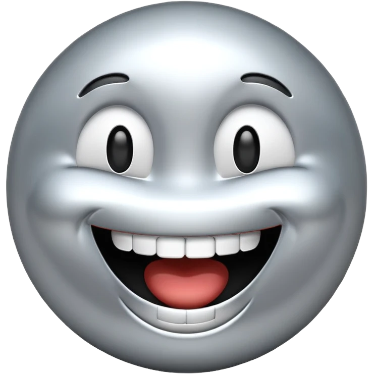 silver laughing emoji emoji