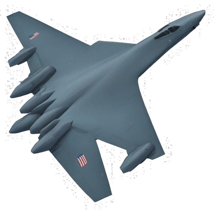 B-2 bomber flying emoji