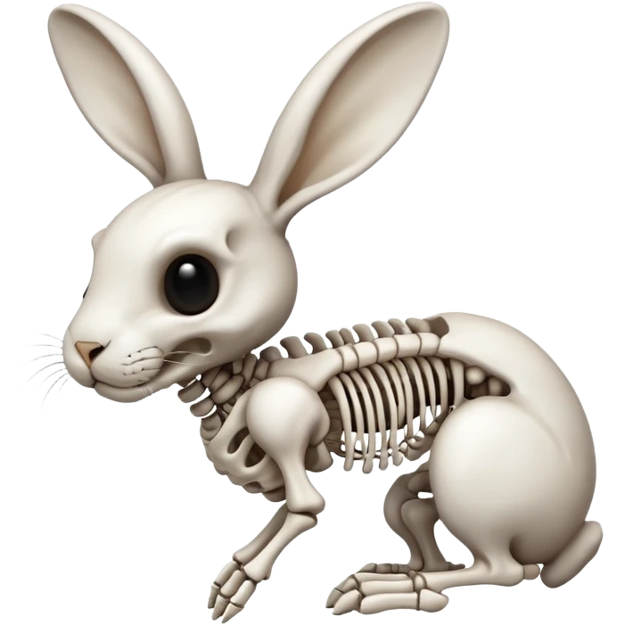 Emoji from  a rabbit skeleton emoji