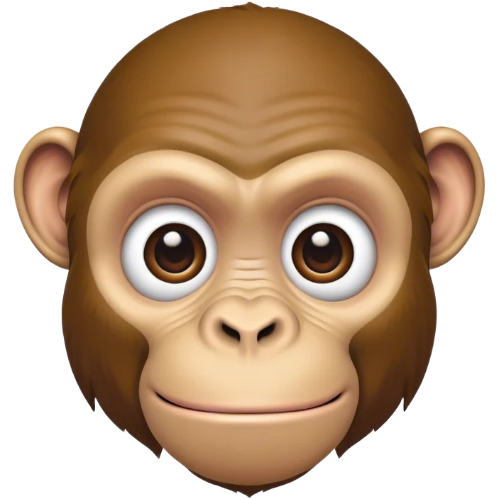 ape with blank face wide eyes emoji