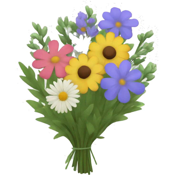 Wildflower bouquet  emoji