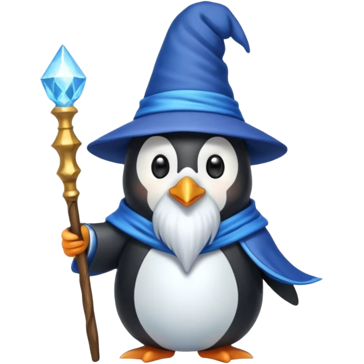 Penguin Wizard emoji