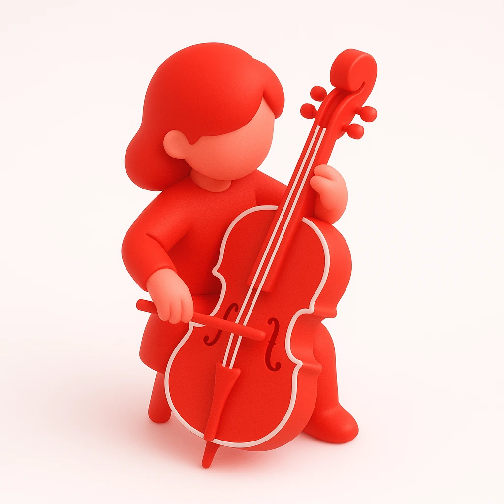 girl playing cello emoji
