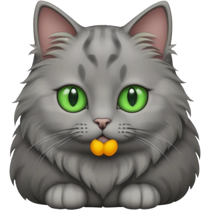A gray cat emoji