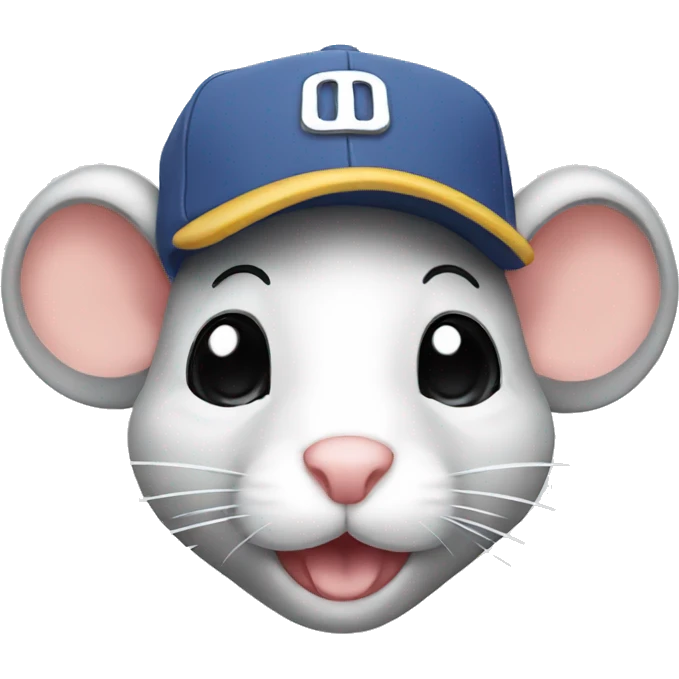 Mouse with cap emoji