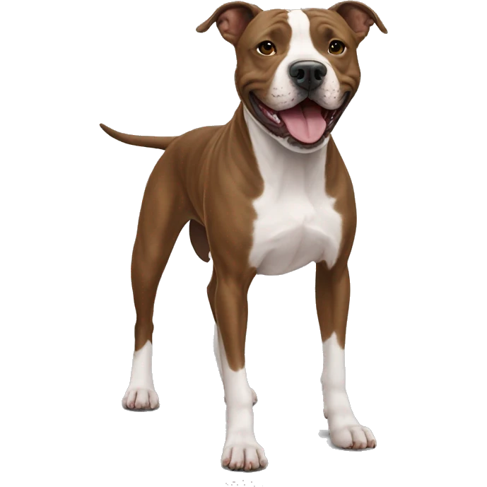 Walk with staffordshire Bull terrier emoji