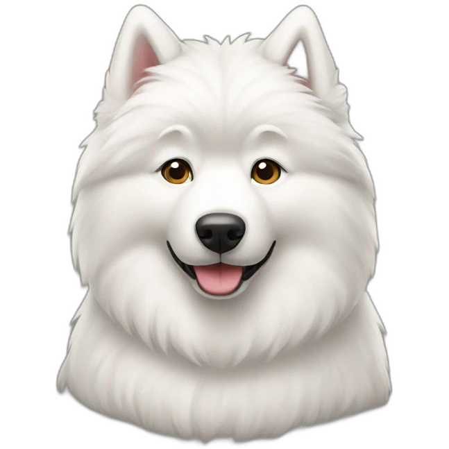 Samoyed sit emoji