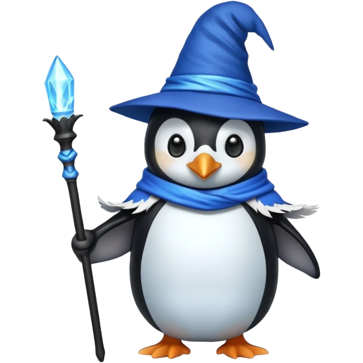 Penguin Wizard emoji