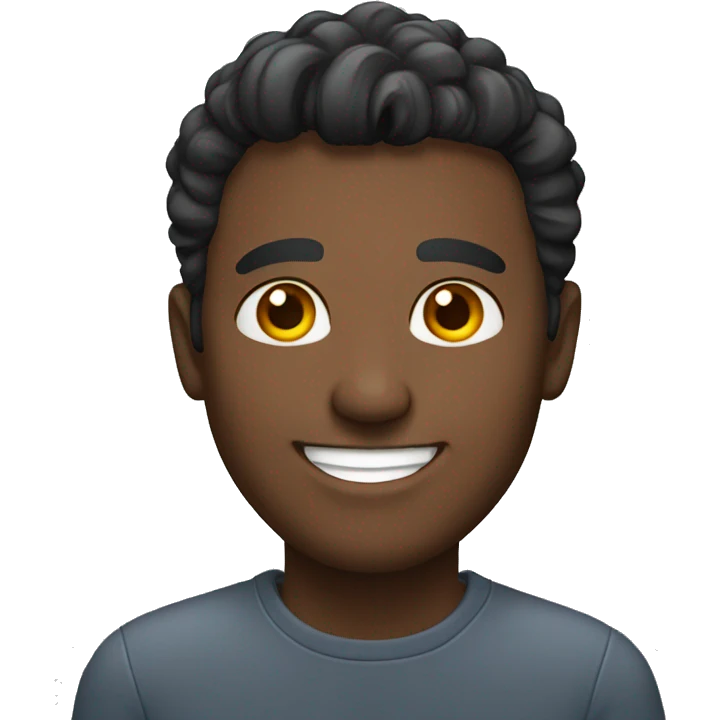 smiling male portrait emoji