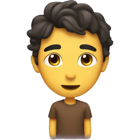 Me with shy emoji