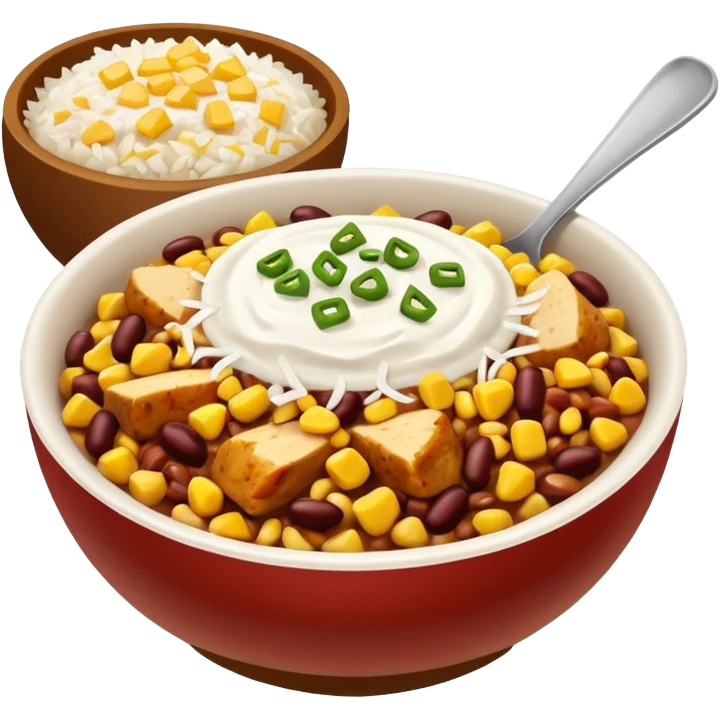 Chipotle bowl emoji