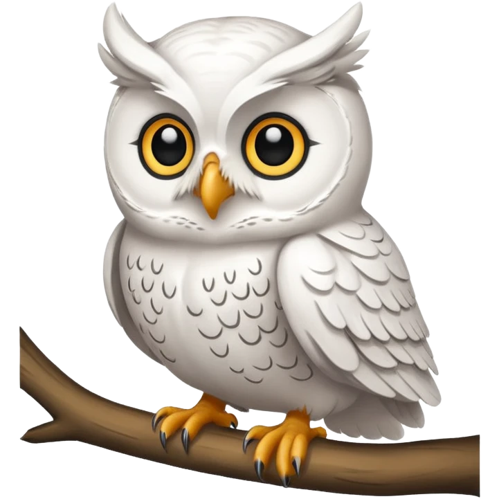 🦉 le mm hibou mais blanc  emoji