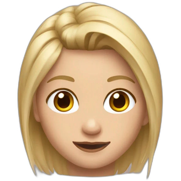 Gimnasta rítmica rubia emoji