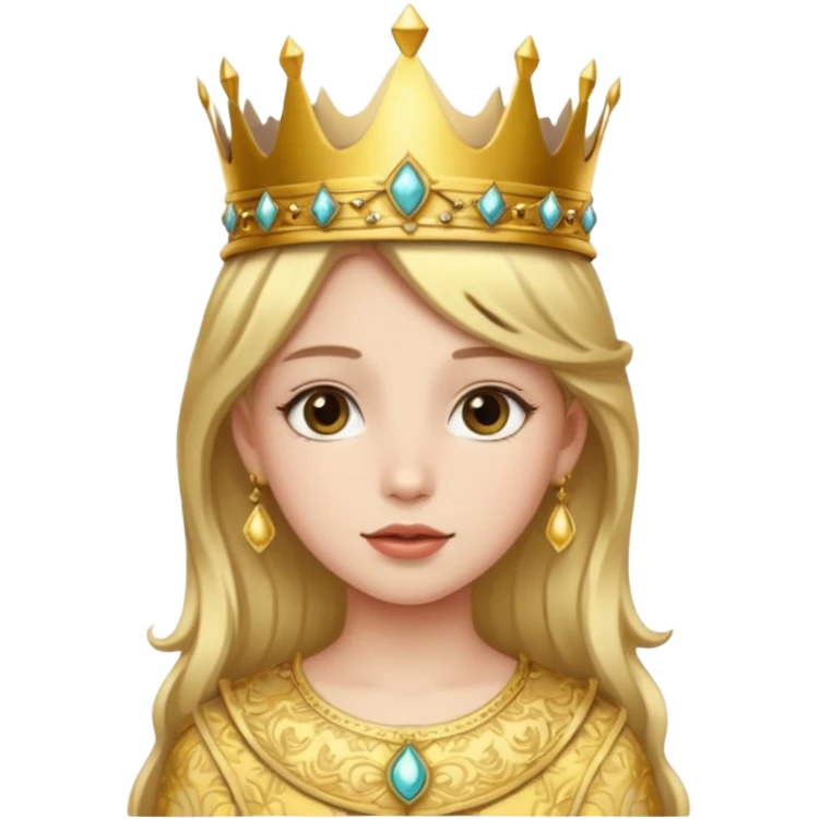 girl with crown emoji