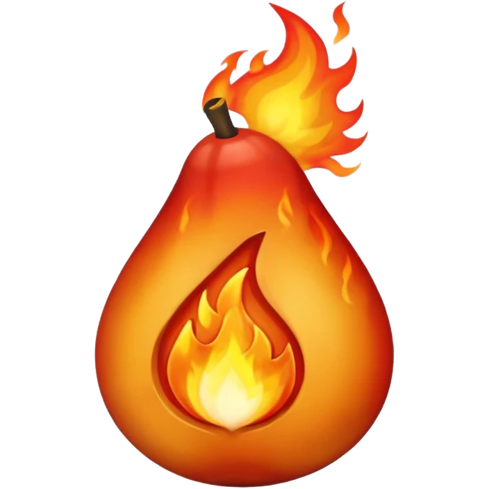 Male breast with left nipple on fire emoji