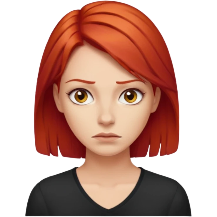 woman with red hair, following rules emoji