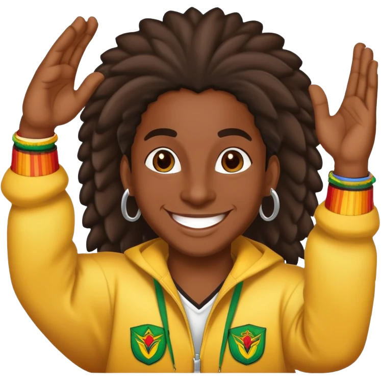 Happy Reggaeton Music Singer emoji