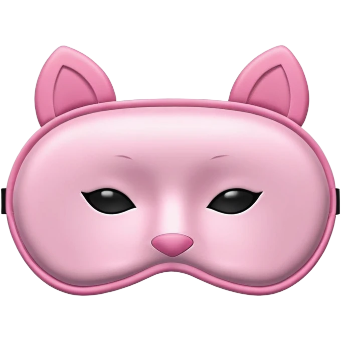 pink sleep mask with zzz emoji