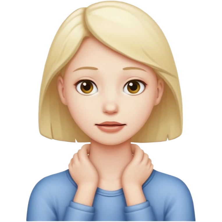 Person grabbing their neck  emoji