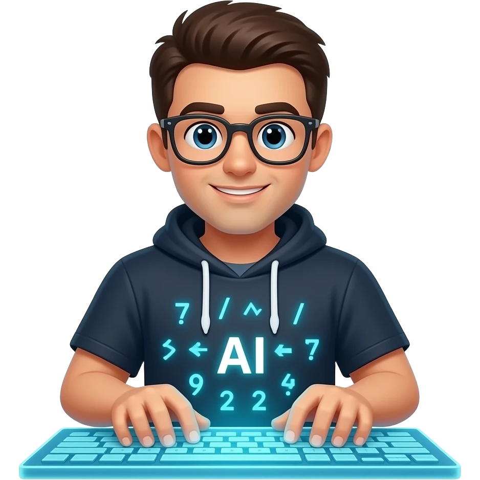 Generate an image of AI vibe coding emoji