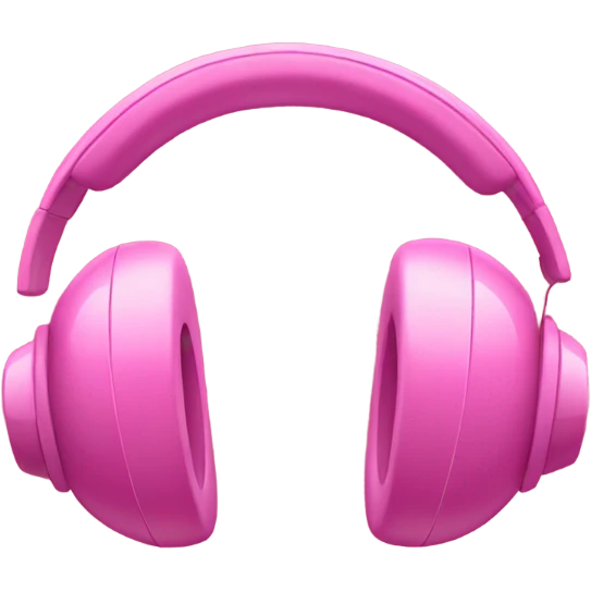 Pink Apple Headphone emoji