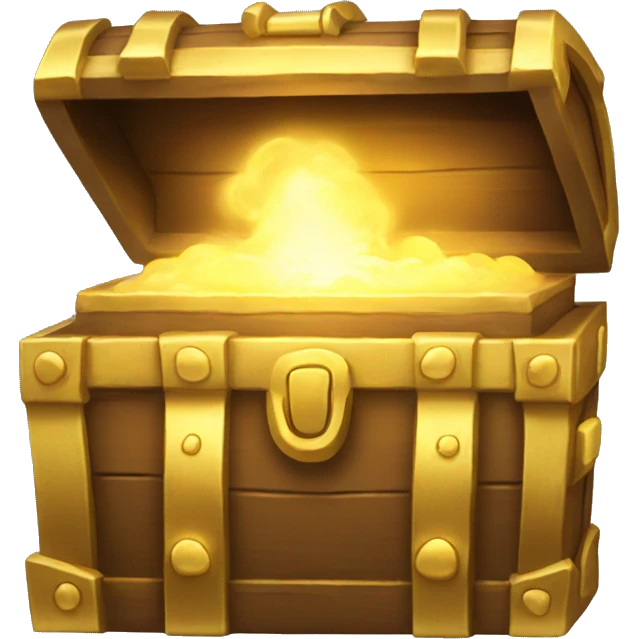 Gold glowing chest  emoji