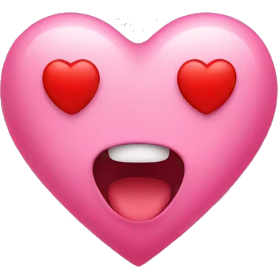 Pink heart with red spot emoji