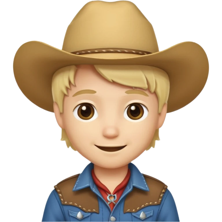 chibi cowboy blonde  emoji