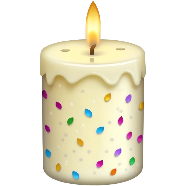 confetti vanilla jarred candle emoji