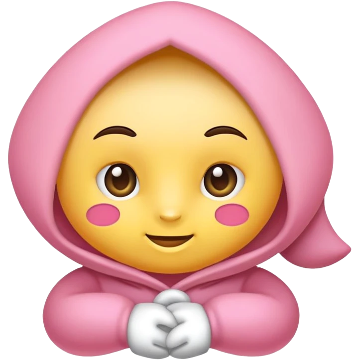 милая собачка с розовой шляпкой  emoji