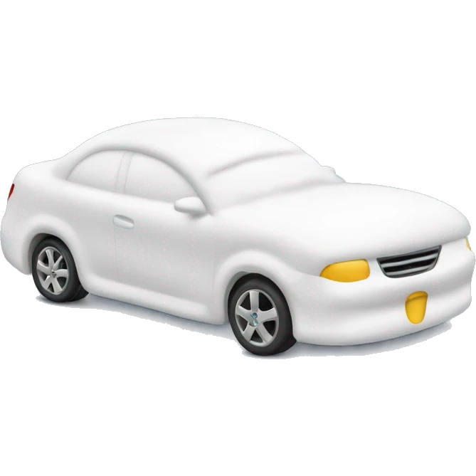 car covered in foam emoji
