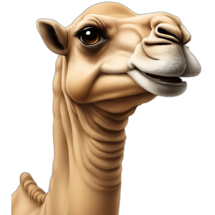 Camel smile emoji