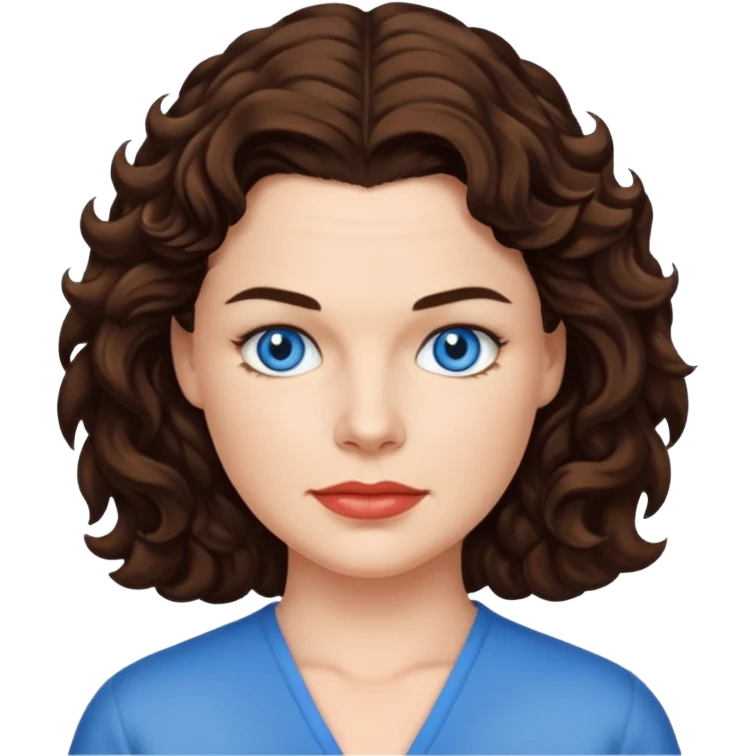 Heather Langenkamp with blue eyes emoji