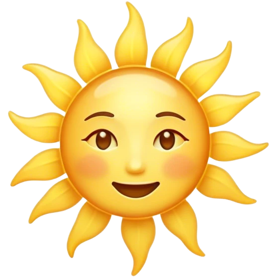 Cinematic Realistic Sunshine Emoji, Warm and golden, with soft rays of light streaming down from a bright, glowing sun. The golden hue bathes the world in warmth, uplifting the spirit and bringing a sense of joy and radiance. Soft glowing outline, capturing the essence of happiness, warmth, and light in a beautiful sunny day! emoji
