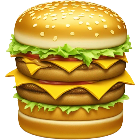 gold bigmac emoji