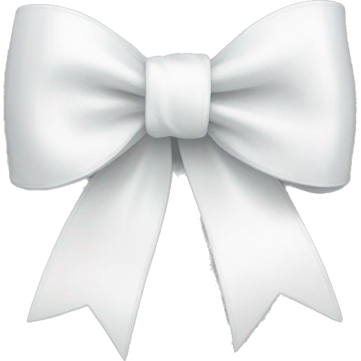 White ribbon bow emoji