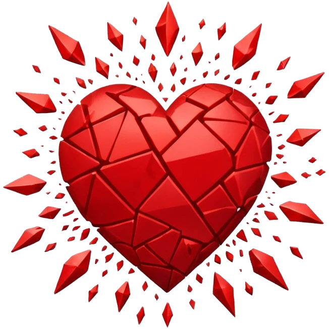 exploding heart emoji