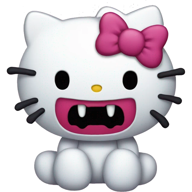 spooky hello kitty  emoji