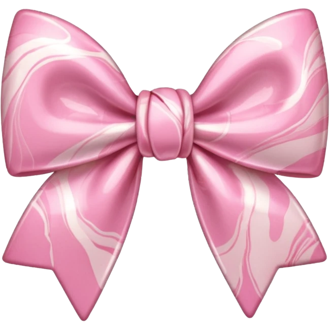 marble pink bow emoji