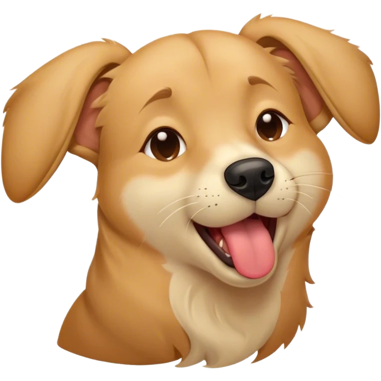 Cinematic Cute Yawning Domestic Dog Portrait Emoji, Head tilted slightly with a dramatic, wide-open yawn, showcasing a plush, inviting coat with gently drooping ears and half-closed, drowsy eyes, Simplified yet irresistibly adorable features, highly detailed, glowing with a soft, cozy glow, high shine, relaxed yet expressive, stylized with a dash of playful whimsy, soft glowing outline, capturing the essence of a sleepy yet affectionate dog that seems ready to stretch out for a nap! emoji