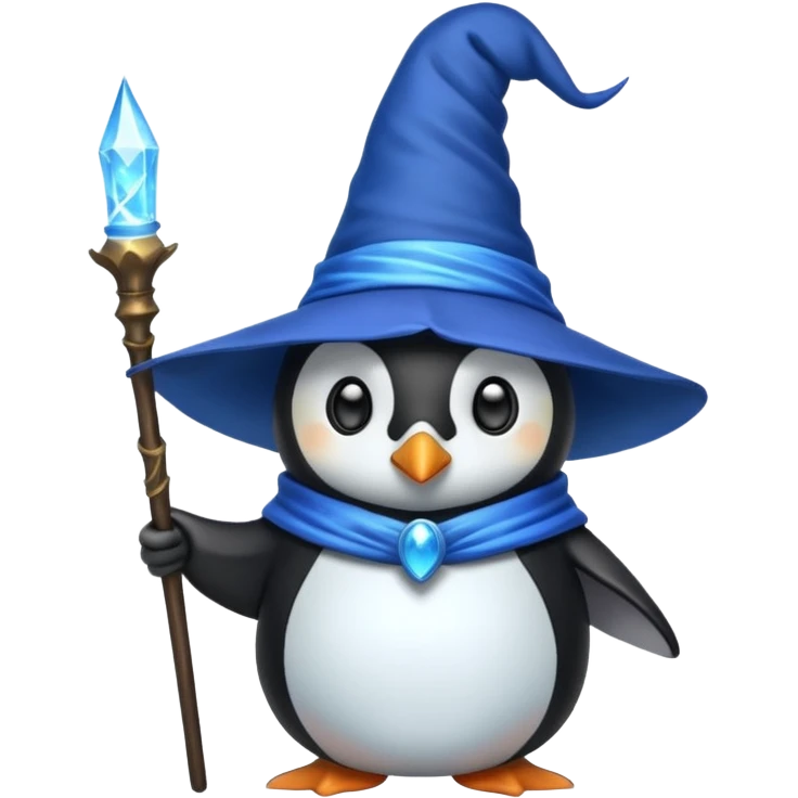 Penguin Wizard emoji