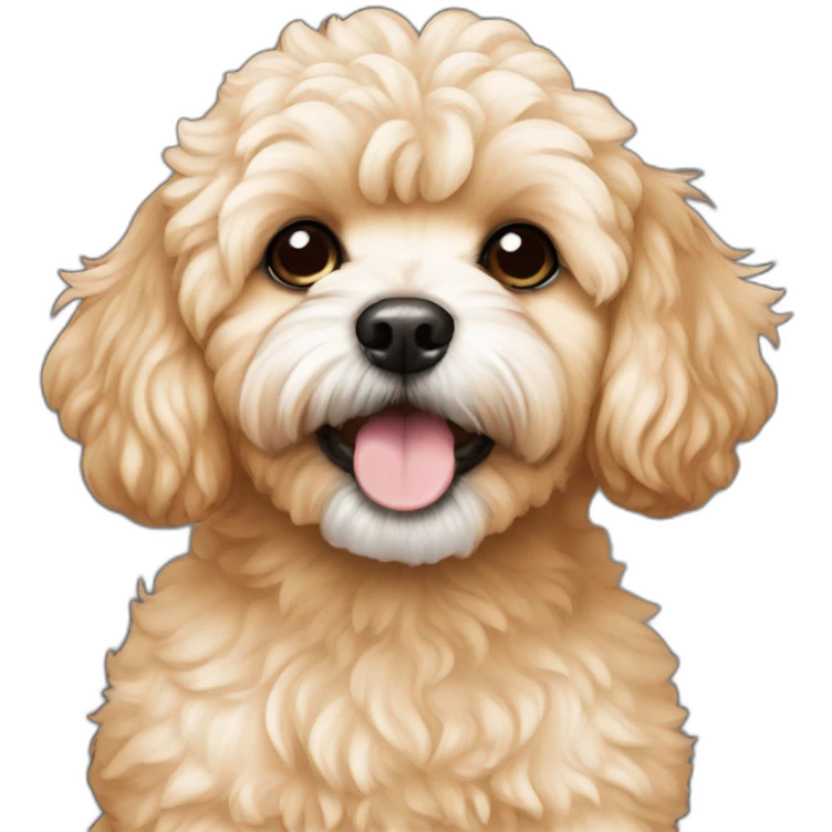golden peach maltipoo emoji