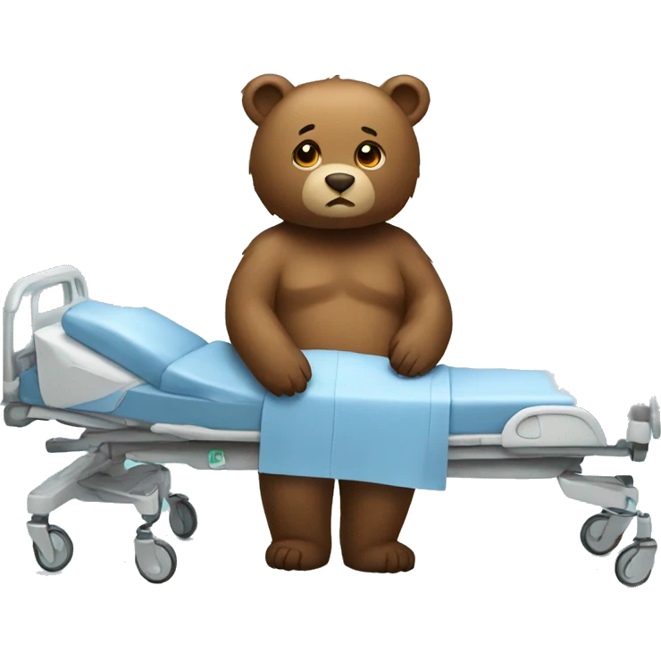 Bear in hospital  emoji